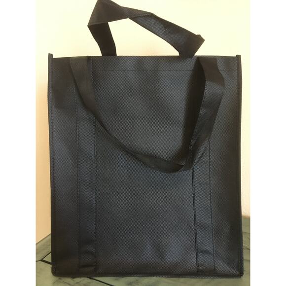 Black Lexus Logo Tote Hand Bag Hard Plastic Removable Reinforced Bottom 15x12x10 - Picture 3 of 5